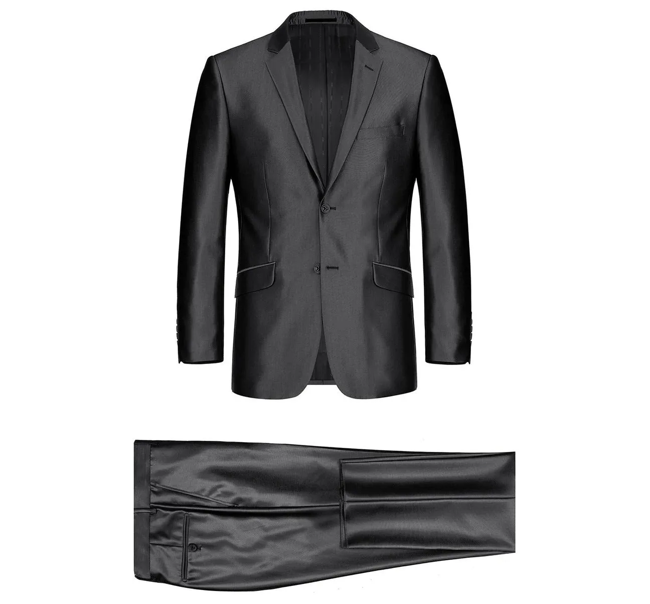Alessandro Vitello by Renoir Sharkskin Classic Fit Italian Styled Two Piece Suit 207-1