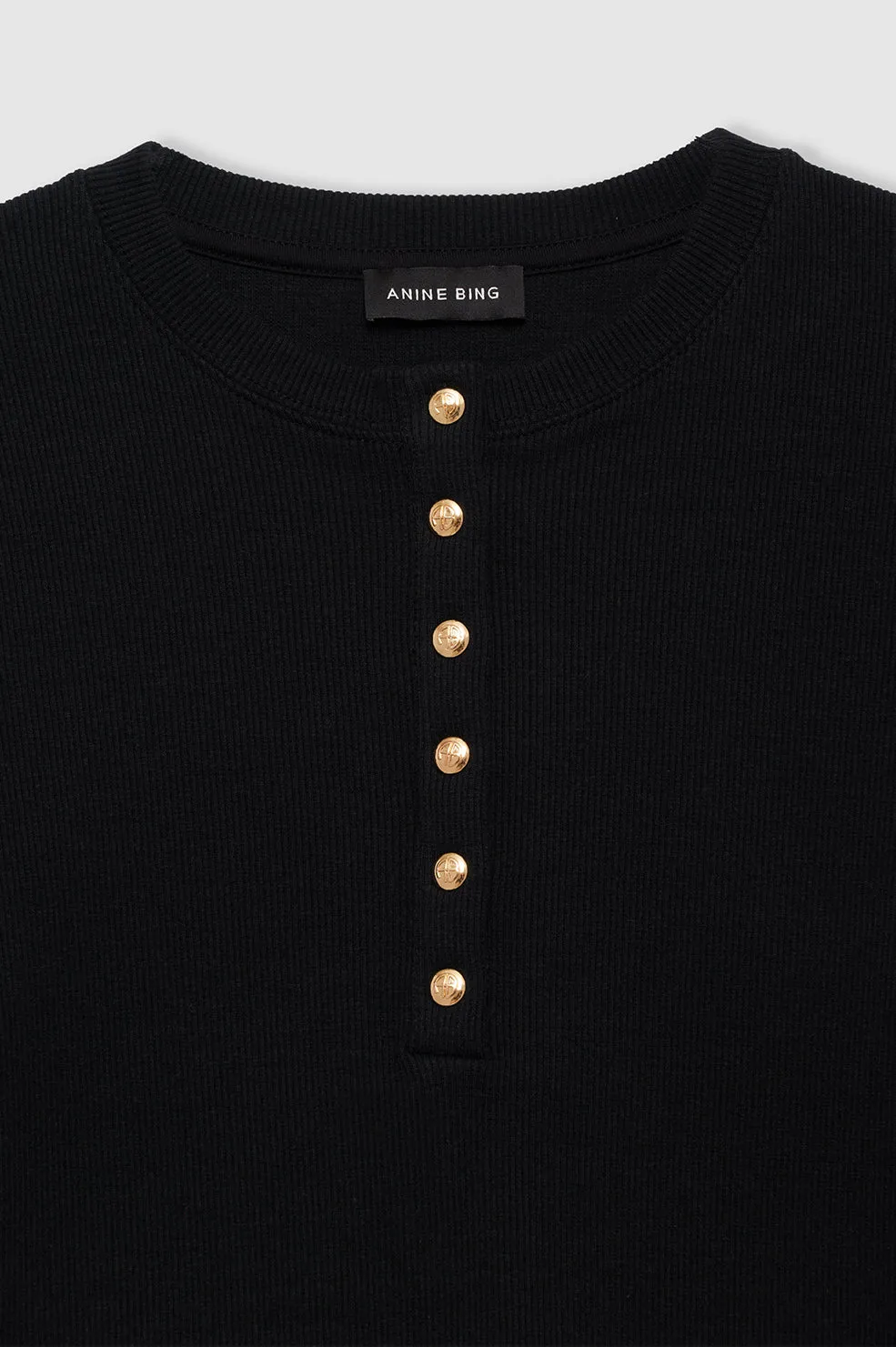 Alessia Long Sleeve Tee - Black