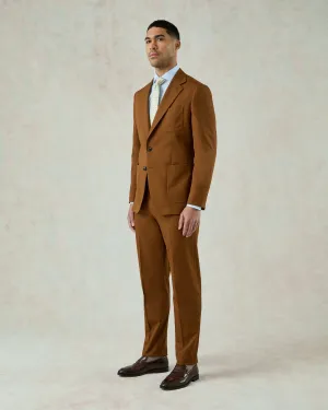 Allen Cotton & Cashmere Suit Chesnut Brown