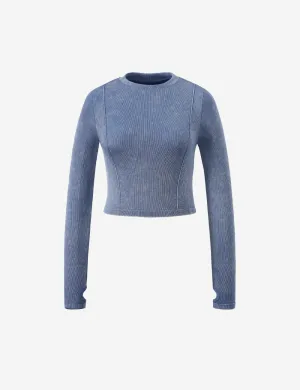 ALLTENSION TOP RIBBED LONG SLEEVE