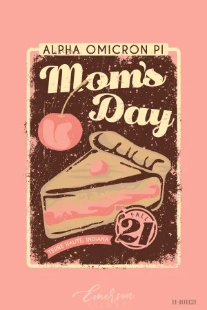Alpha Omicron Pi Indiana State University Mom's Day T-Shirt