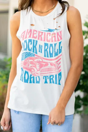 American Rock and Roll Sleeveless Graphic Tee