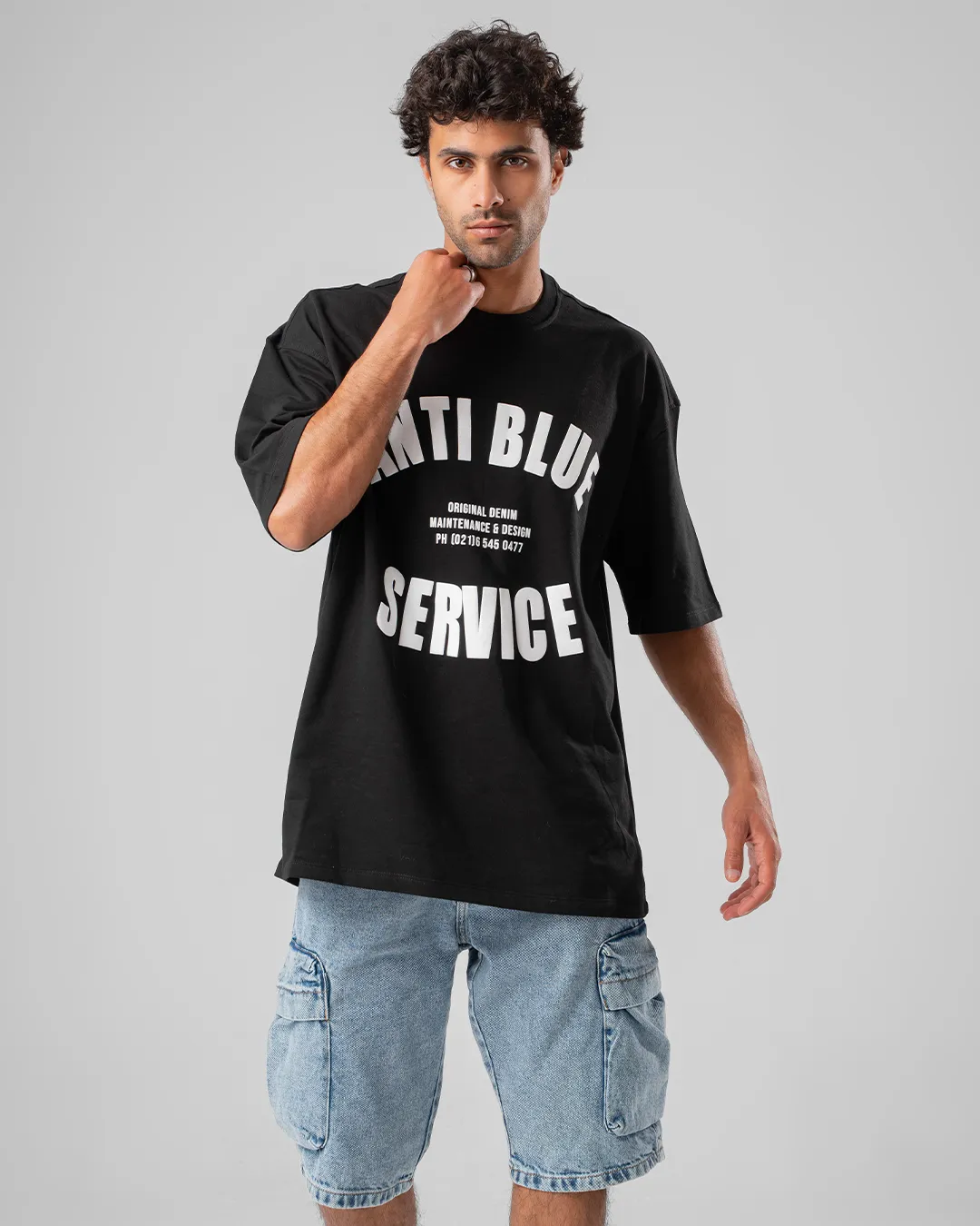 Anti-Blue Printed Men T-shirt