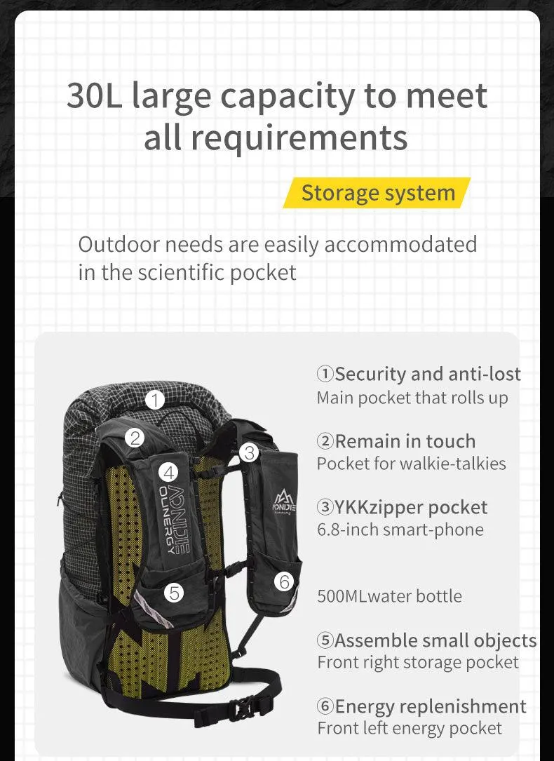 AONIJIE C9111 UL 30L Backpack