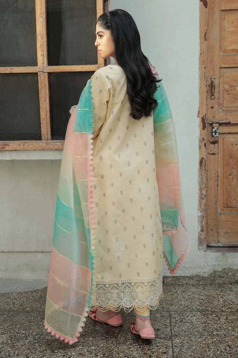 AQ-02  ASFA  | Qalamkar Qline Dastak Summer Collection 2022 | Unstitched Embroidered Lawn Suits