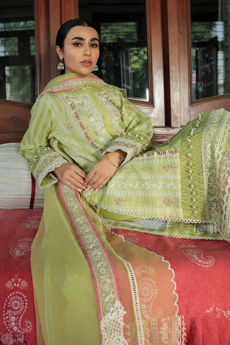 AQ-06  ZARA  | Qalamkar Qline Dastak Summer Collection 2022 | Unstitched Embroidered Lawn Suits