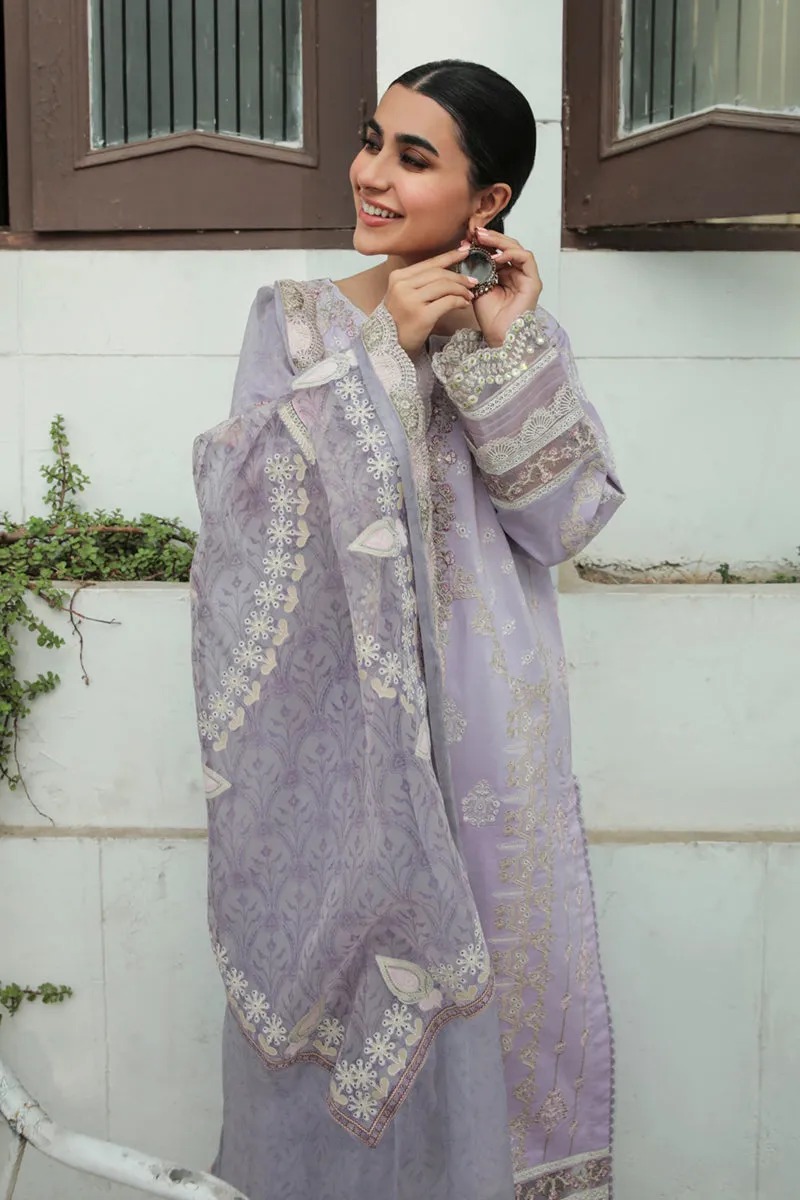 AQ-11  AMYRA  | Qalamkar Qline Dastak Summer Collection 2022 | Unstitched Embroidered Lawn Suits