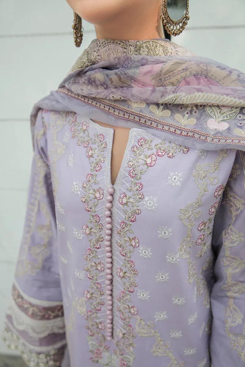 AQ-11  AMYRA  | Qalamkar Qline Dastak Summer Collection 2022 | Unstitched Embroidered Lawn Suits