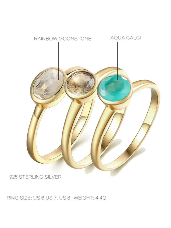 Aqua Cacli Round Ring