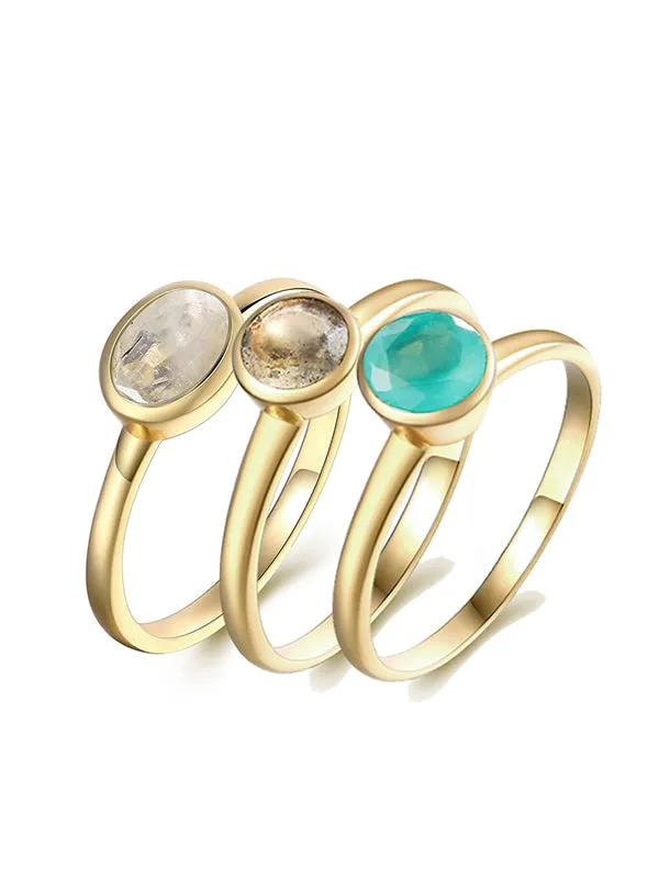 Aqua Cacli Round Ring