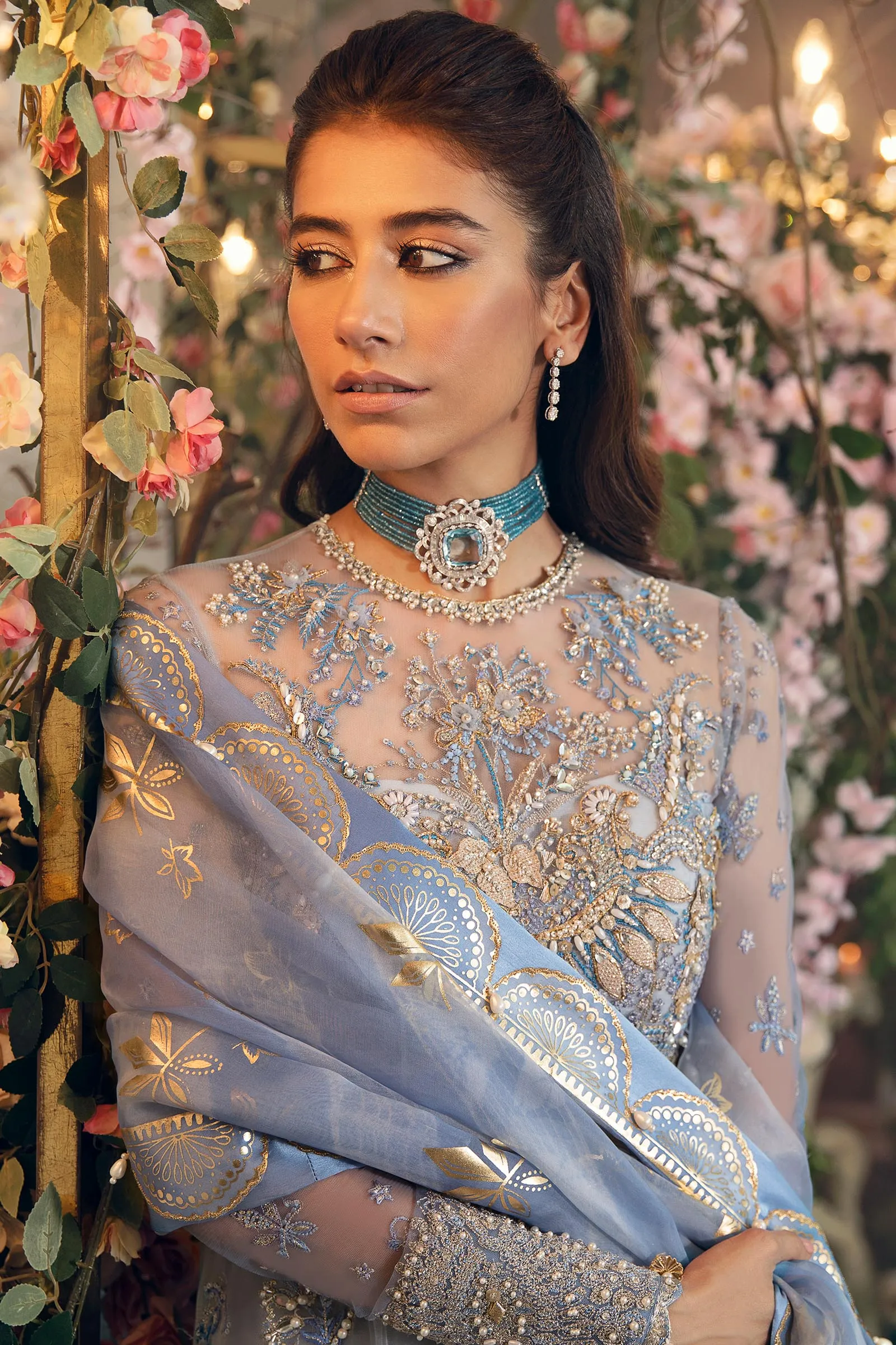 AREZOU (ZRW-20585) | Zaha Gossamer RTW Collection 2022 | Stitched Embellished Suits