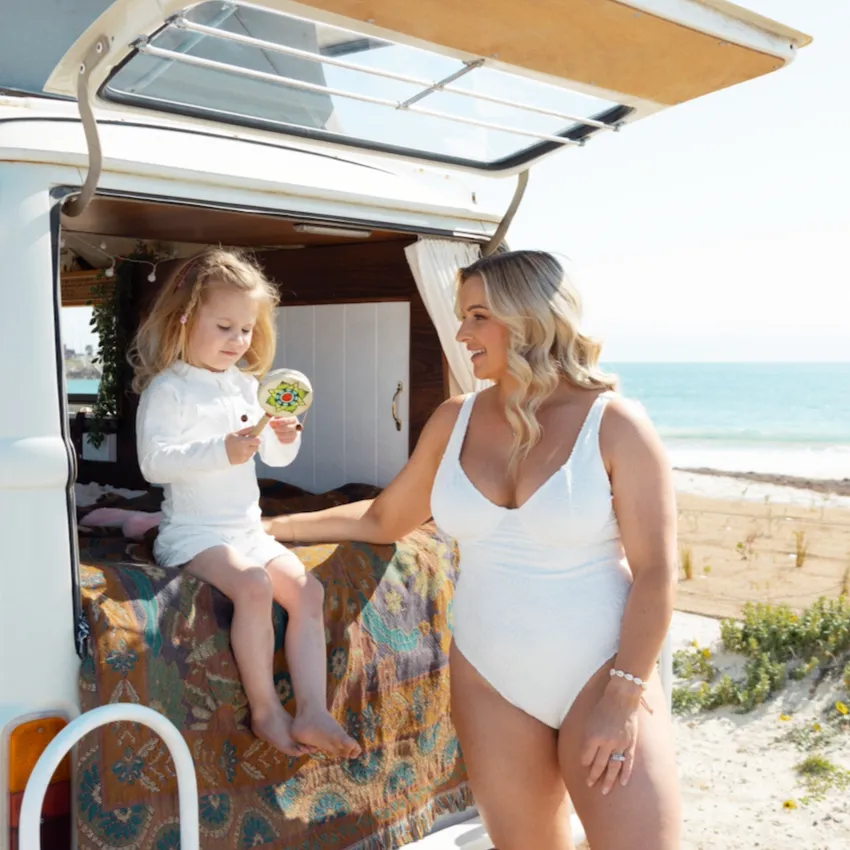 Ari Kids Short Suit - Terry White