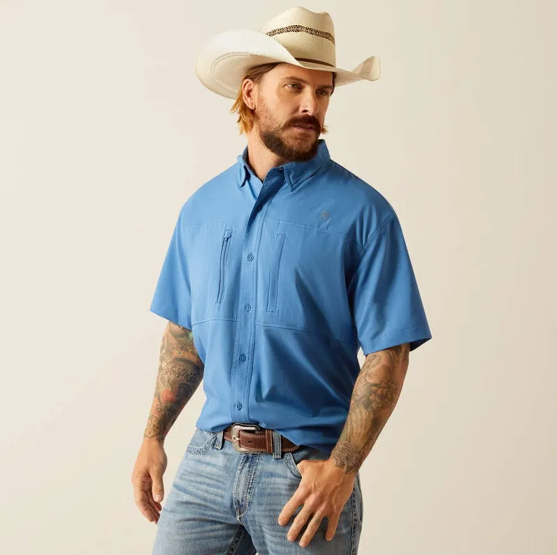 Ariat Men's VentTEK Classic Fit Short Sleeve Shirt Sapphire 10055241