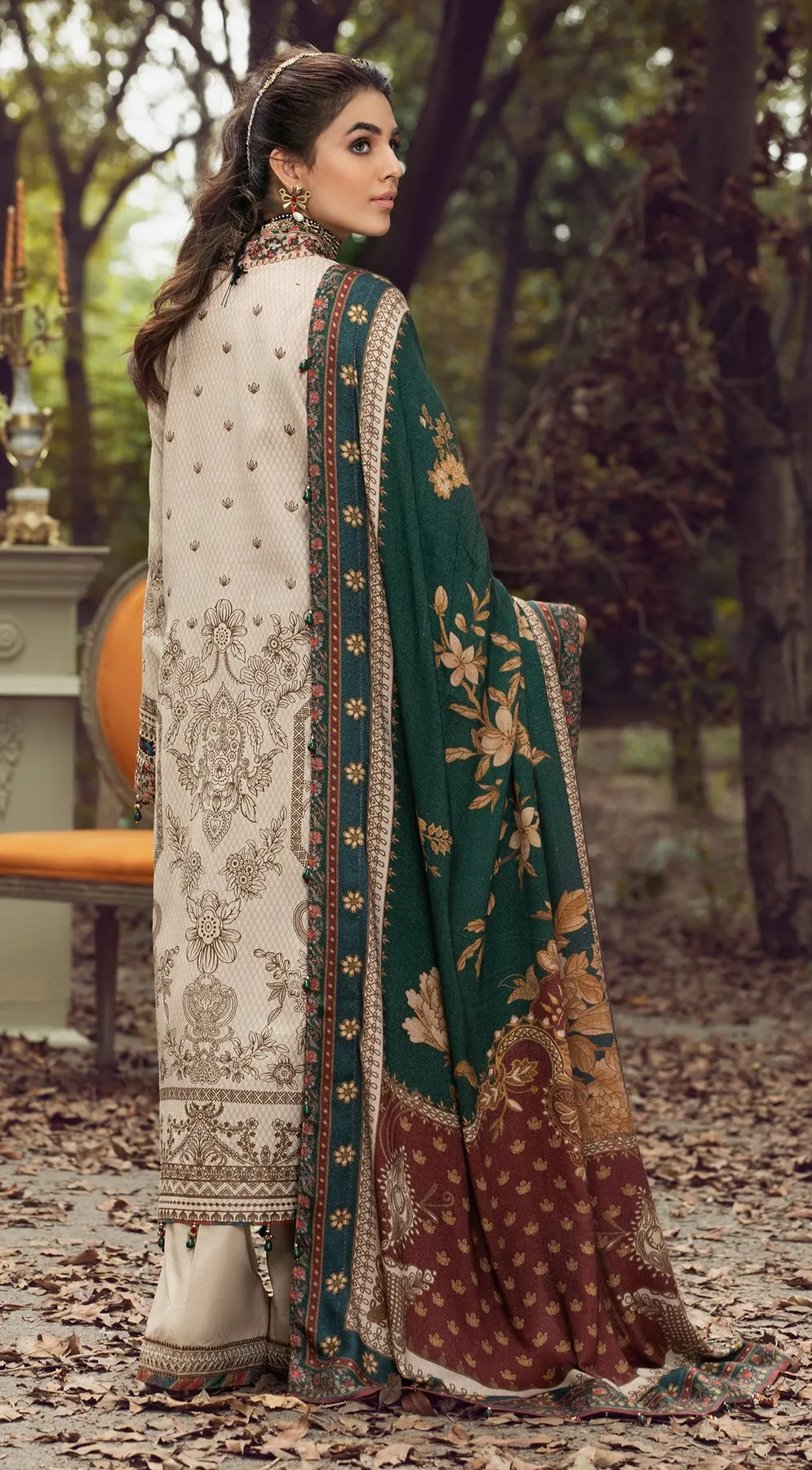 ATIYE VLP21-06 | Anaya Pardesi VIVA Winter Collection 2021 | Unstitched Embroidered Dobby Linen Suits