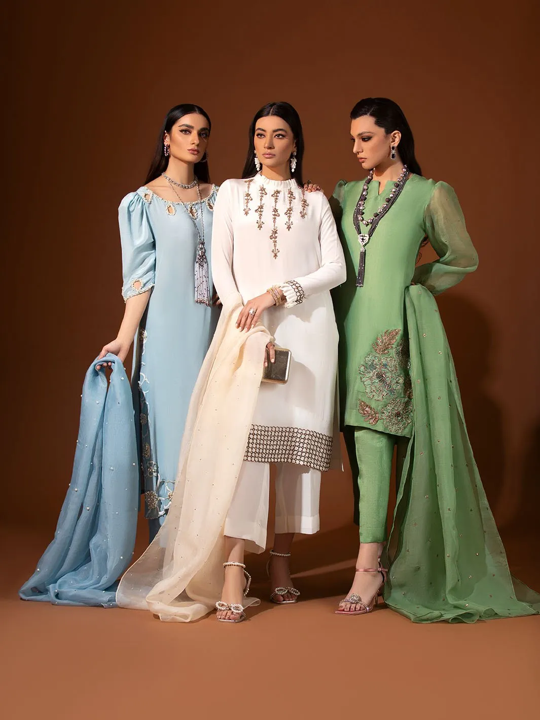 Azura | Mohtaram NUUR Luxury PRET Collection 2022 | Stitched Silk Suits