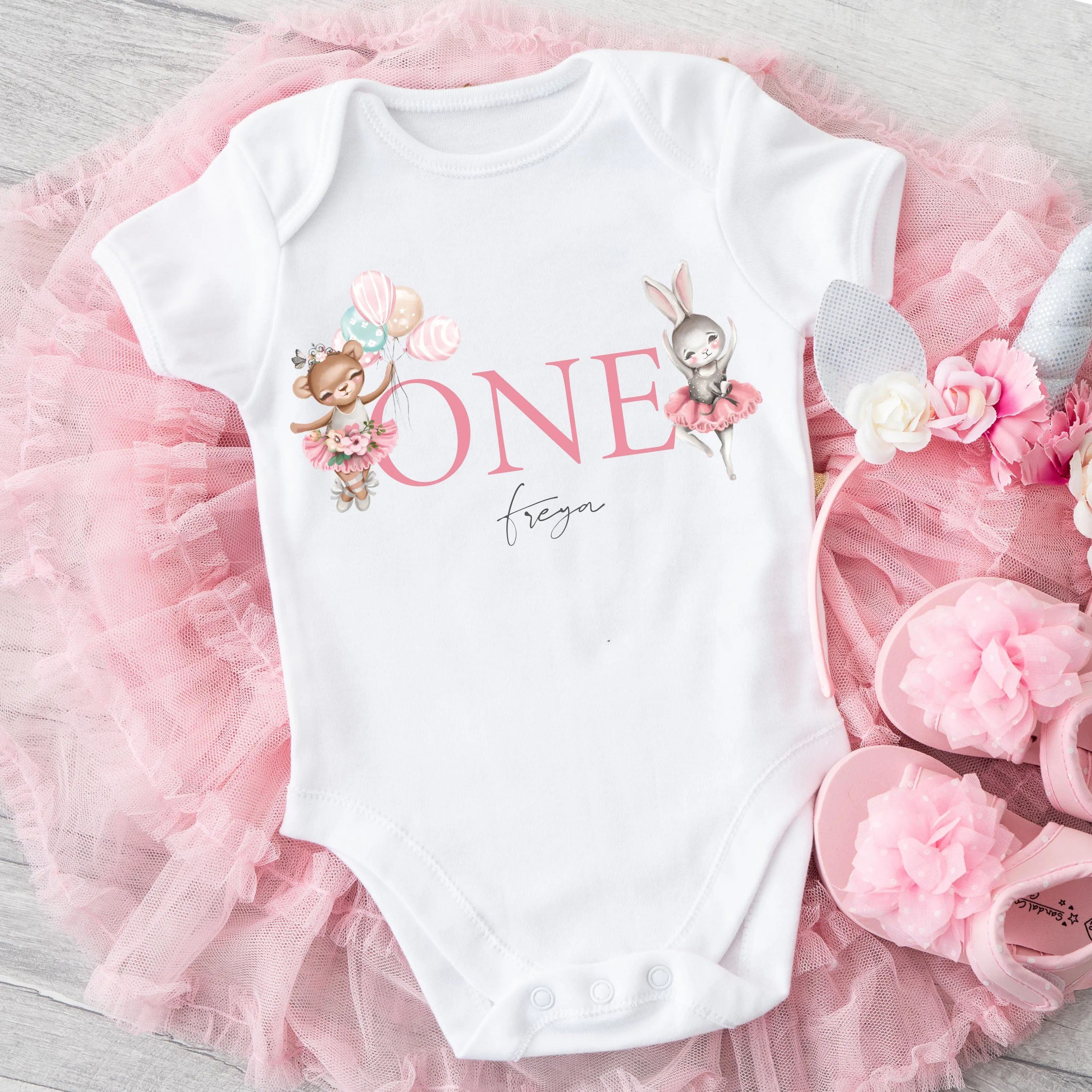 Ballerina baby grow or shirt