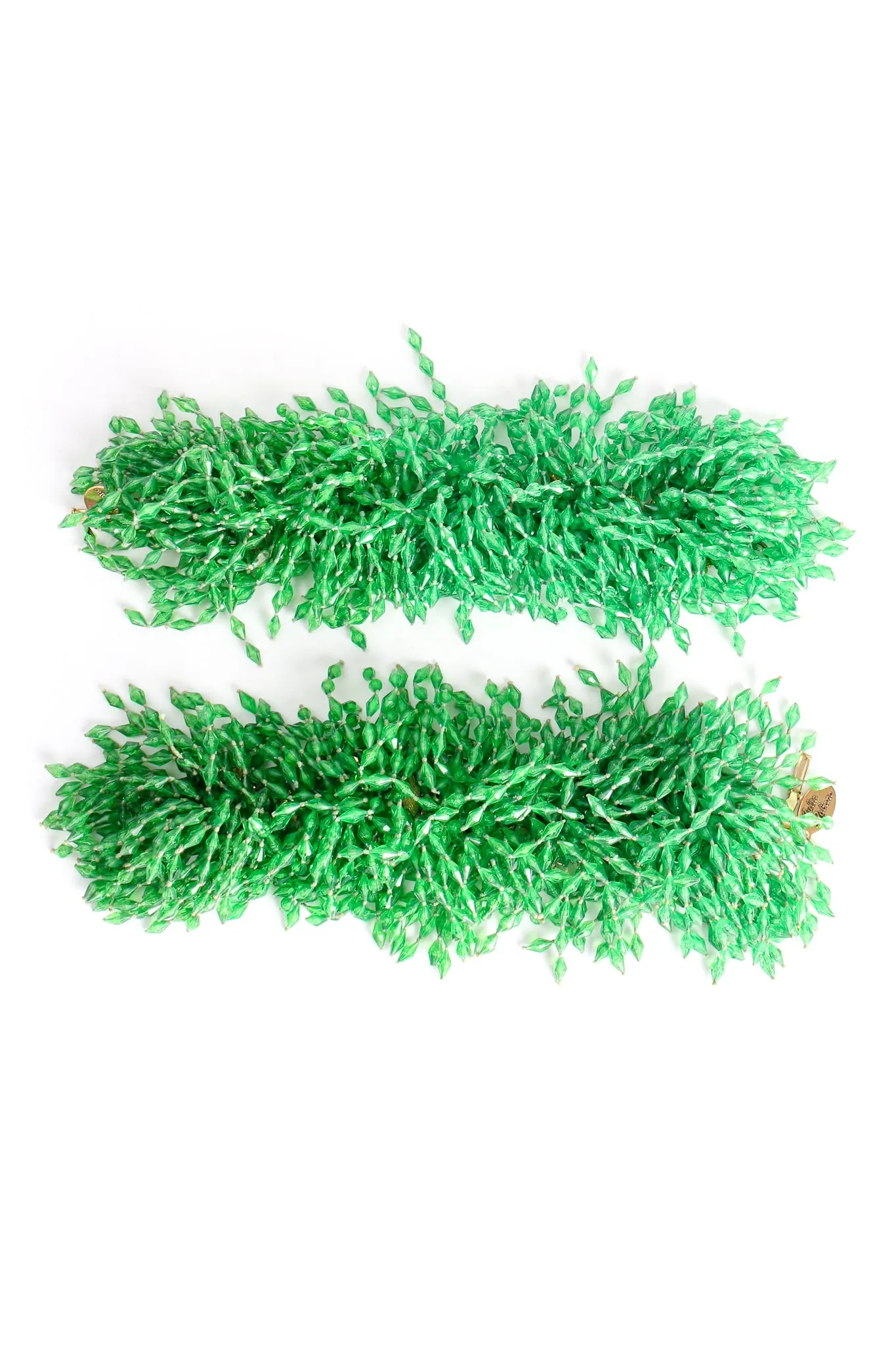 Beaded Fringe Collar Bracelet & Earring Set