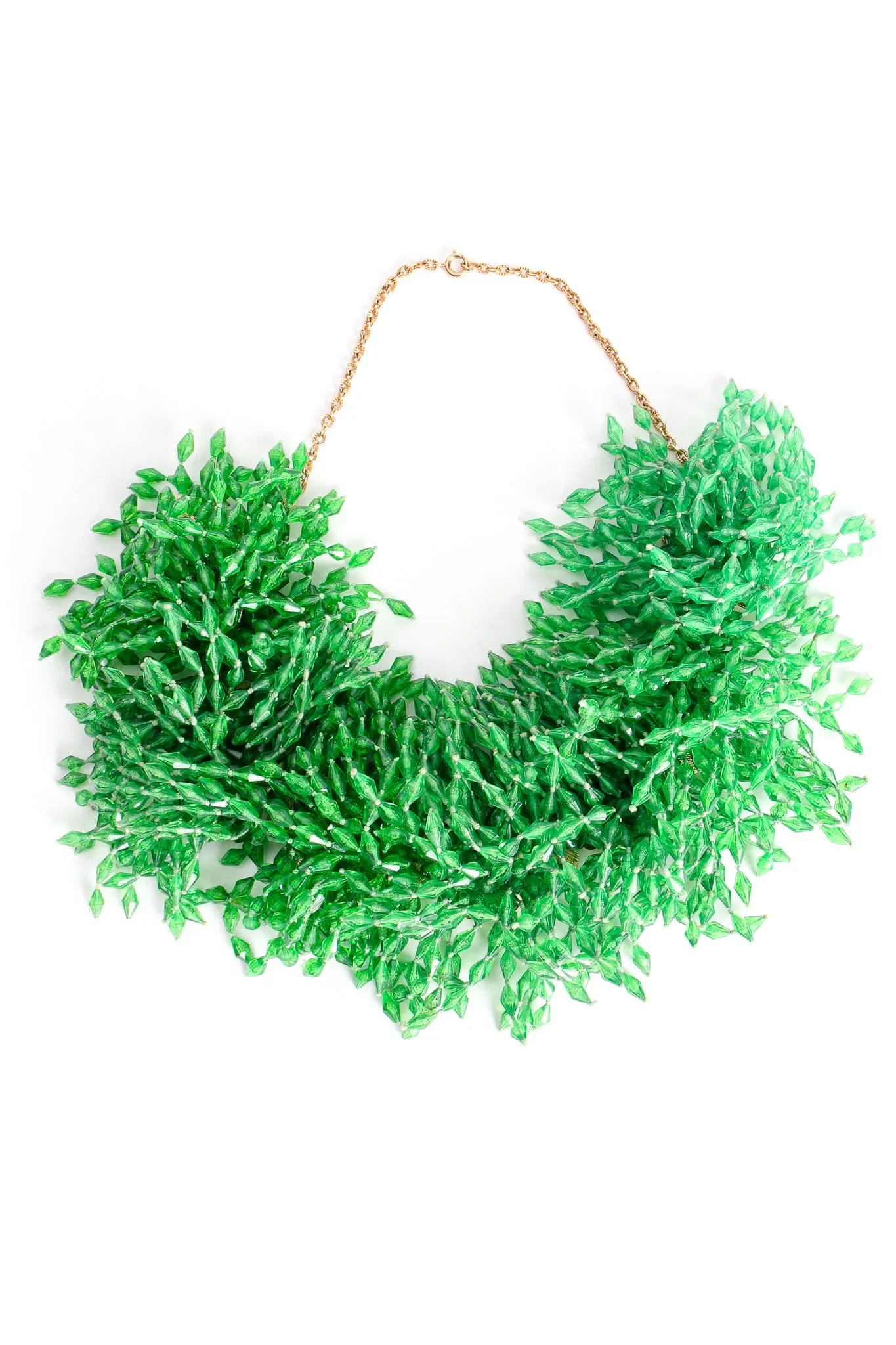 Beaded Fringe Collar Bracelet & Earring Set