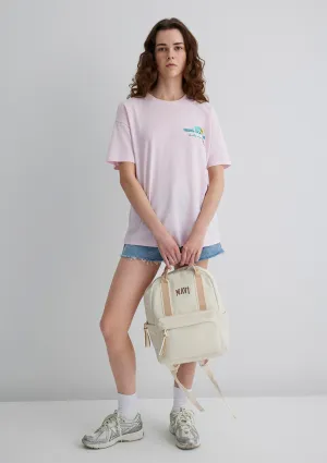 Beige Detailed Ecru Backpack