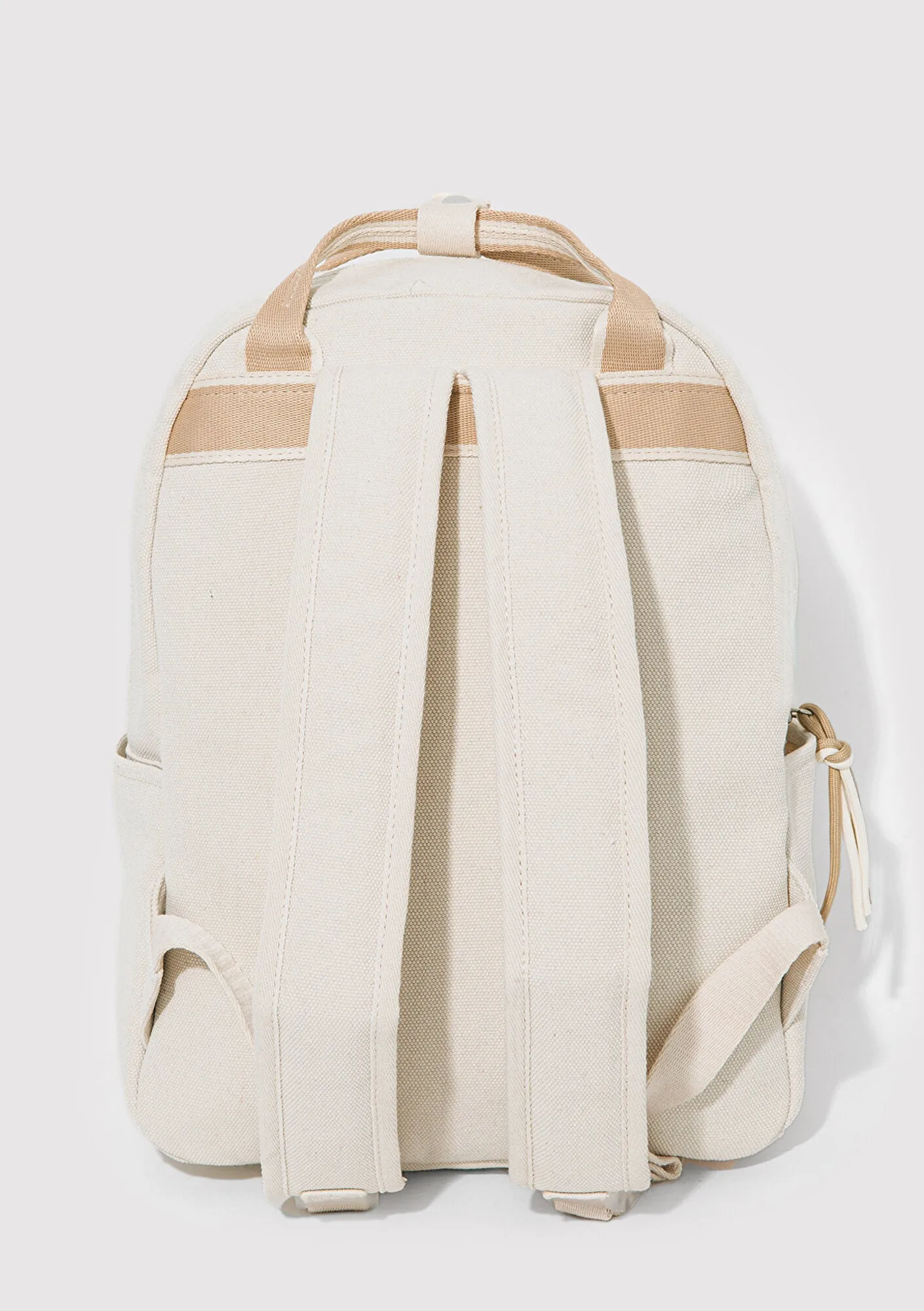 Beige Detailed Ecru Backpack