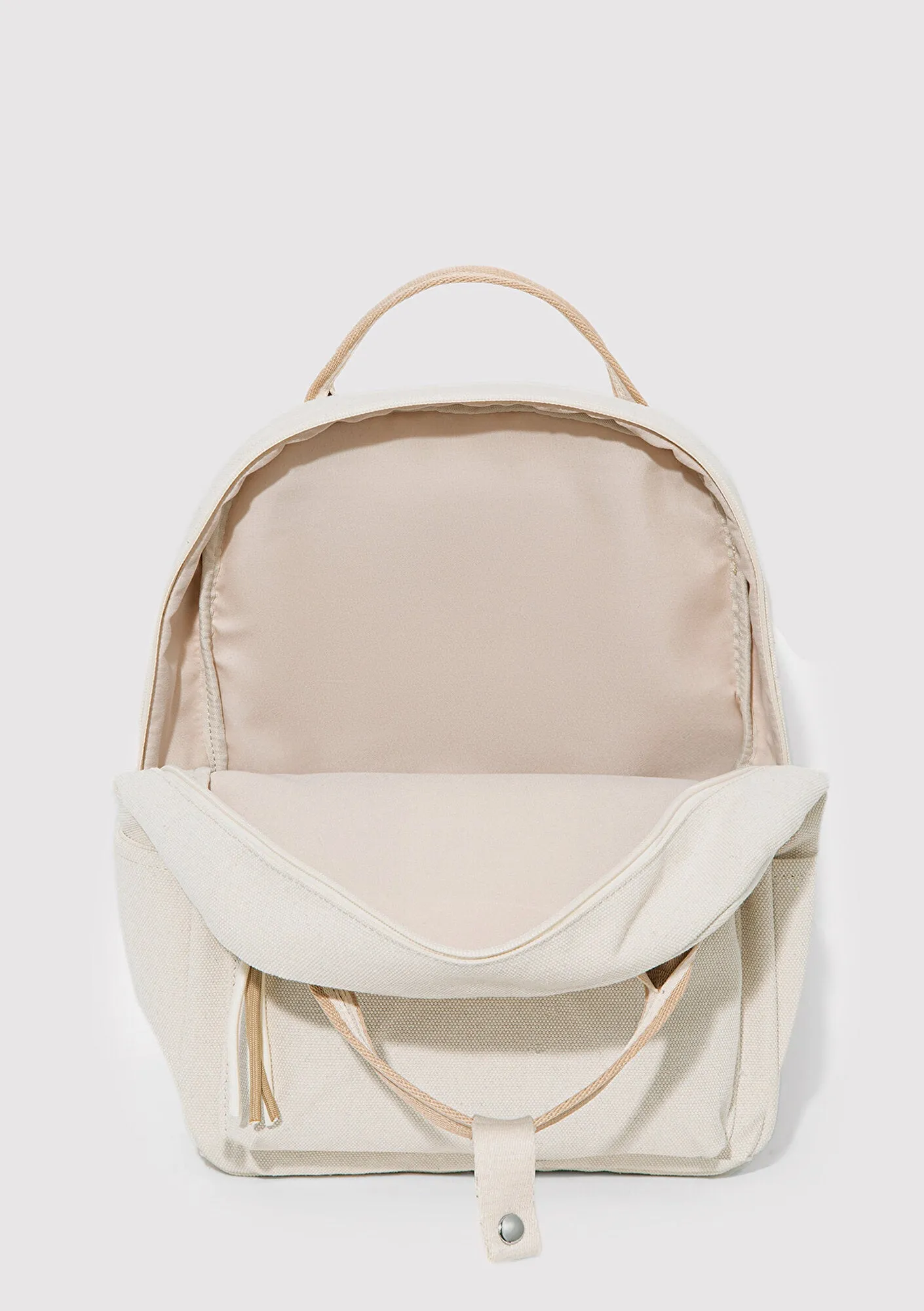 Beige Detailed Ecru Backpack