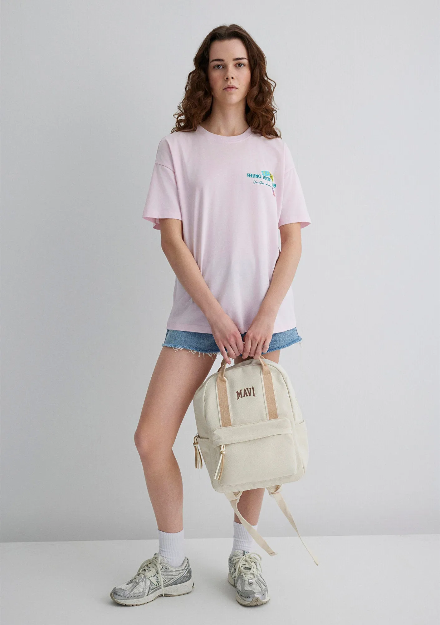 Beige Detailed Ecru Backpack