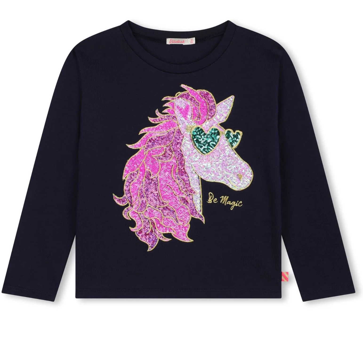 Billieblush Long Sleeve Tee With Sequin Graphic