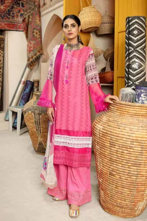 Bin Rashid Lawn Chikankari Pakistani Pink Suits Collection