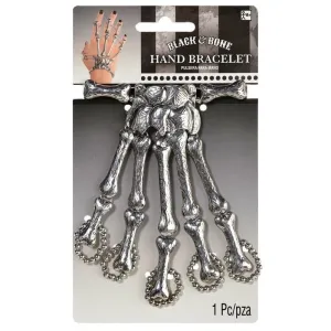 Black And Bone Skeleton Bracelet