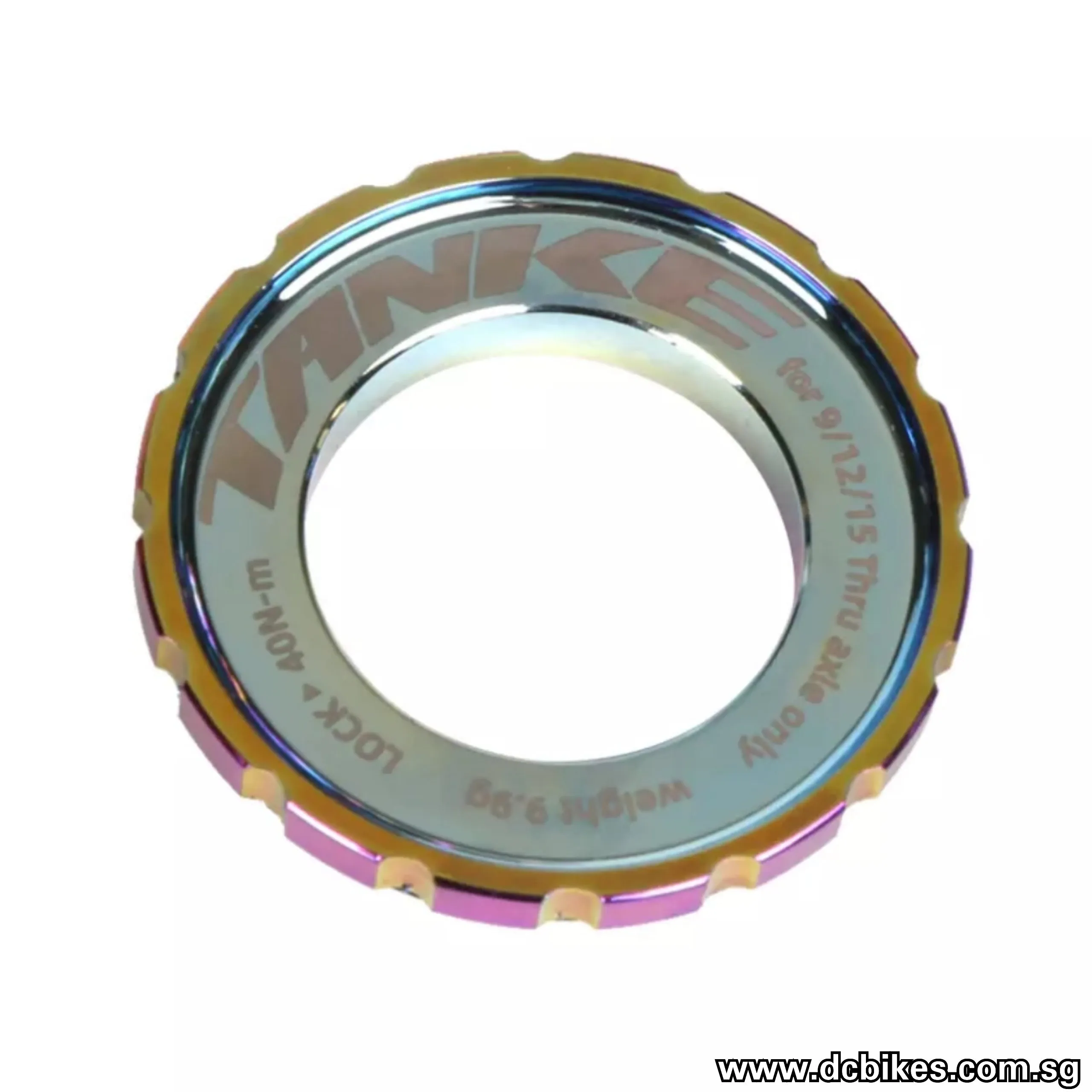 Black | Oil Slick Centerlock 9mm | 12mm | 15mm Front Lock Ring   Washer (1 Piece)
