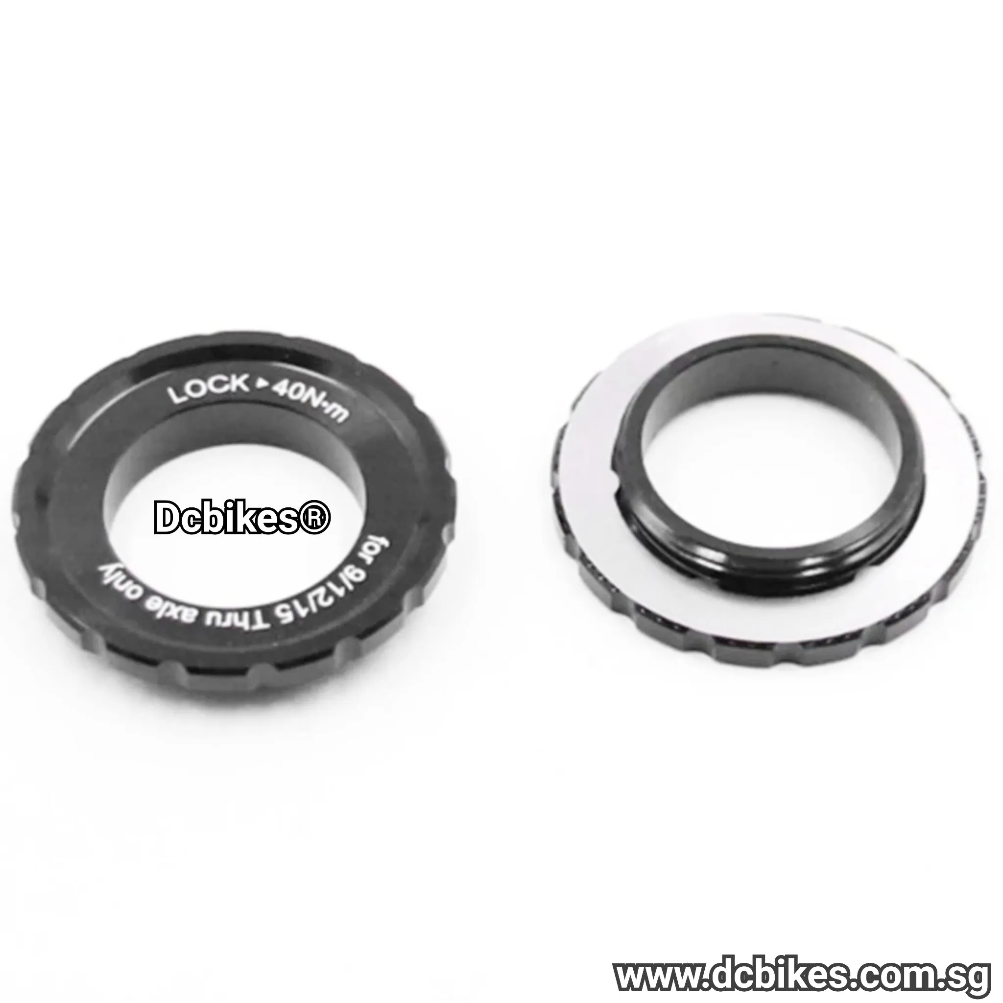 Black | Oil Slick Centerlock 9mm | 12mm | 15mm Front Lock Ring   Washer (1 Piece)