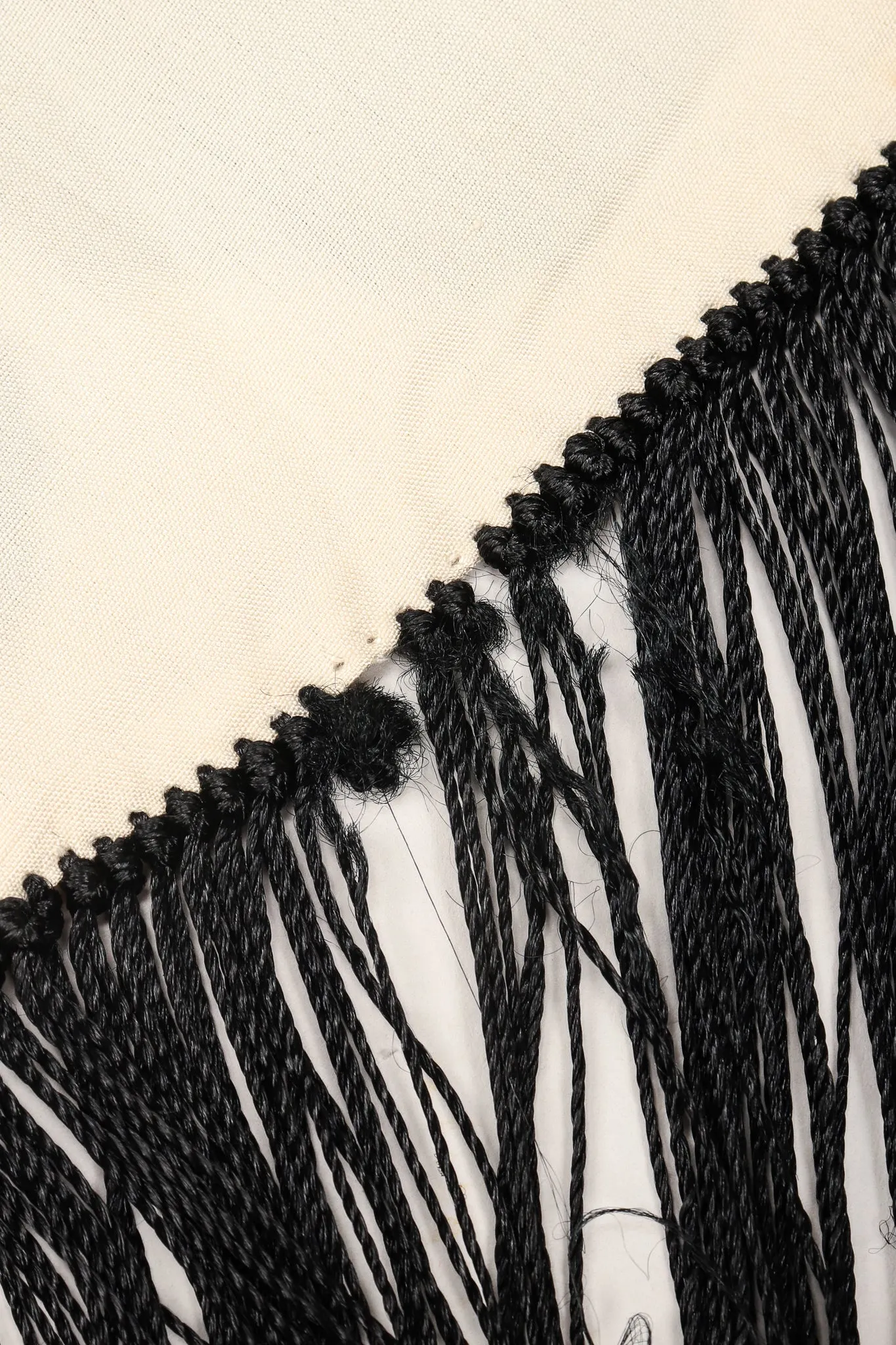 Black Roses Fringed Shawl