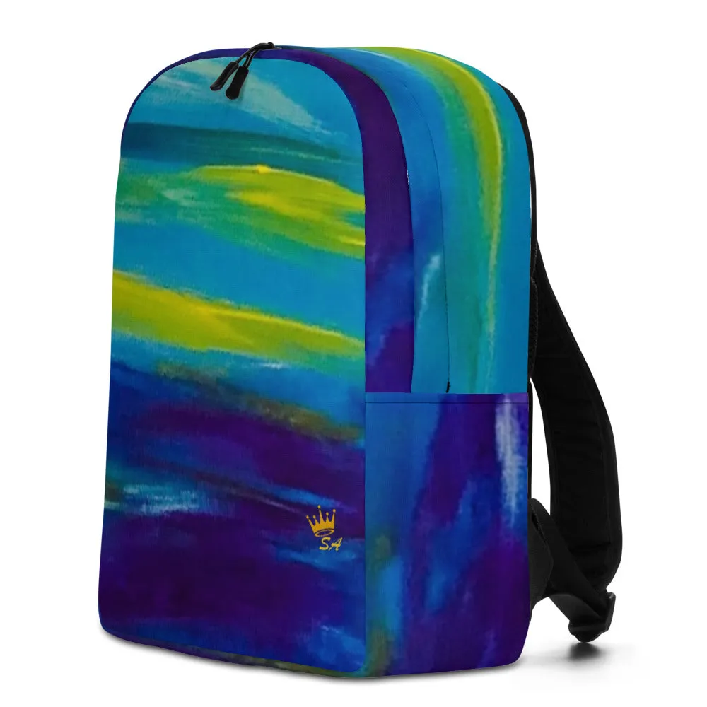 Blue Wave Minimalist Backpack