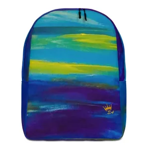 Blue Wave Minimalist Backpack