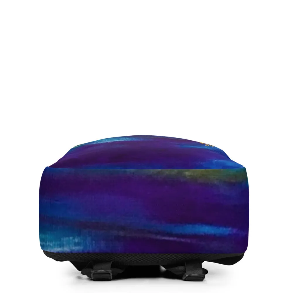 Blue Wave Minimalist Backpack