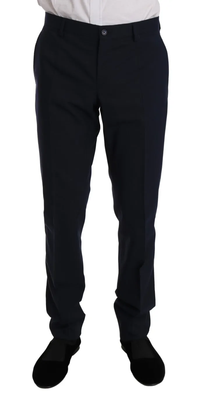 Blue Wool Stretch MARTINI Slim Fit Suit