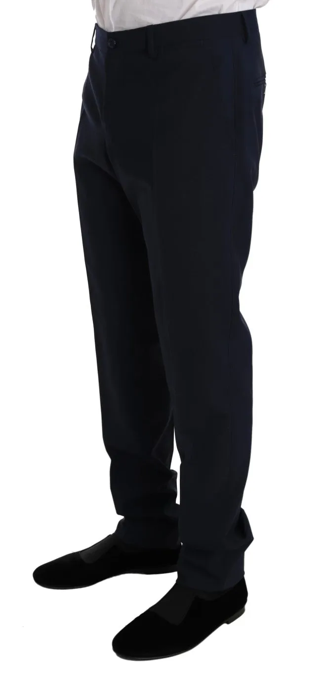 Blue Wool Stretch MARTINI Slim Fit Suit