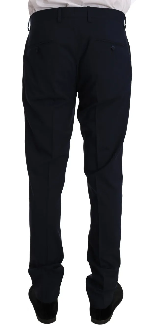 Blue Wool Stretch MARTINI Slim Fit Suit