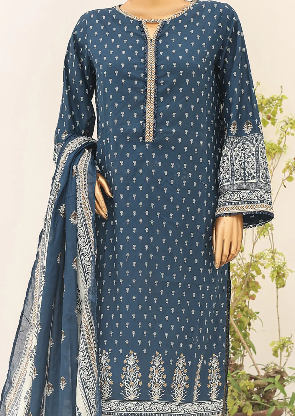 BNS-101 Bin Saeed Printed Cotton Lawn Suits 2024