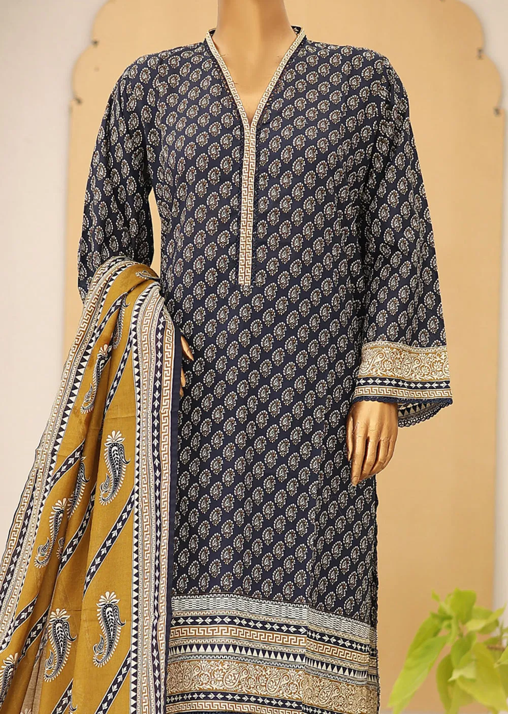 BNS-106 Bin Saeed Printed Cotton Lawn Suits 2024