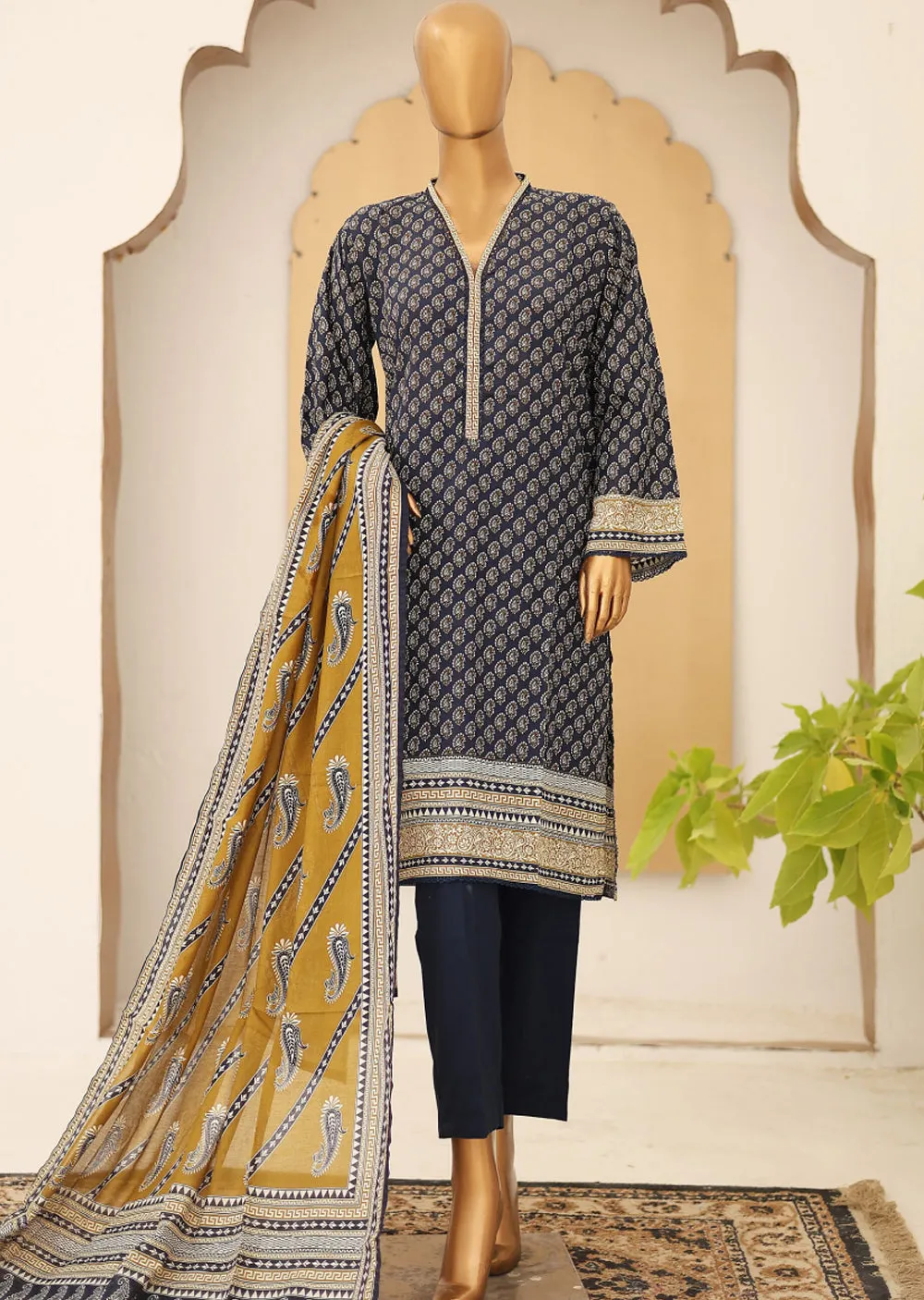 BNS-106 Bin Saeed Printed Cotton Lawn Suits 2024