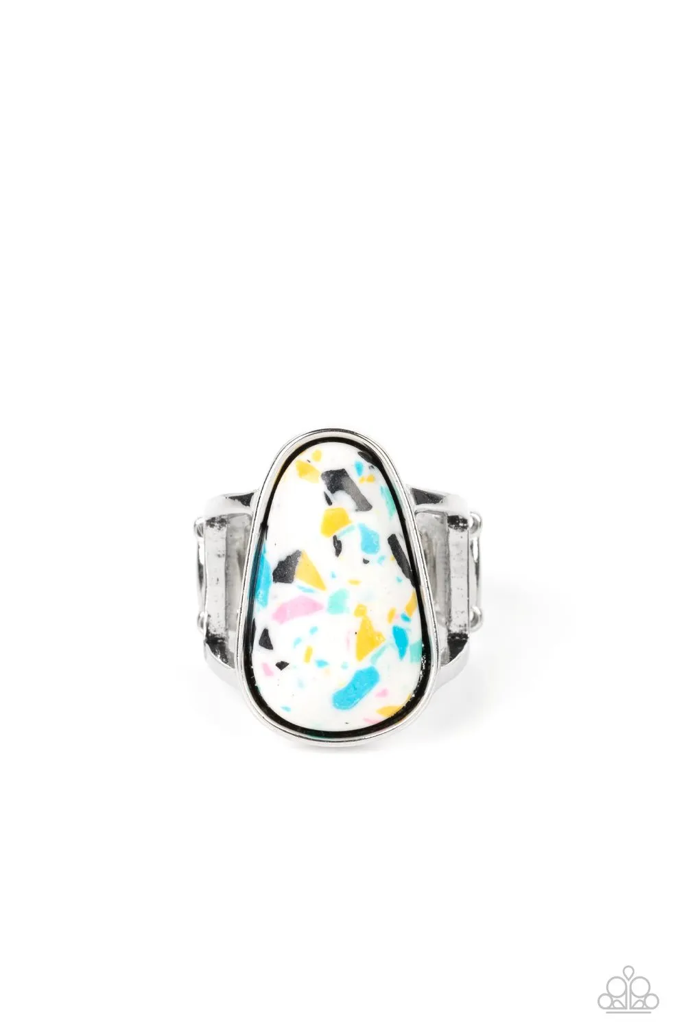Bodacious Babe - White Ring - Paparazzi Accessories