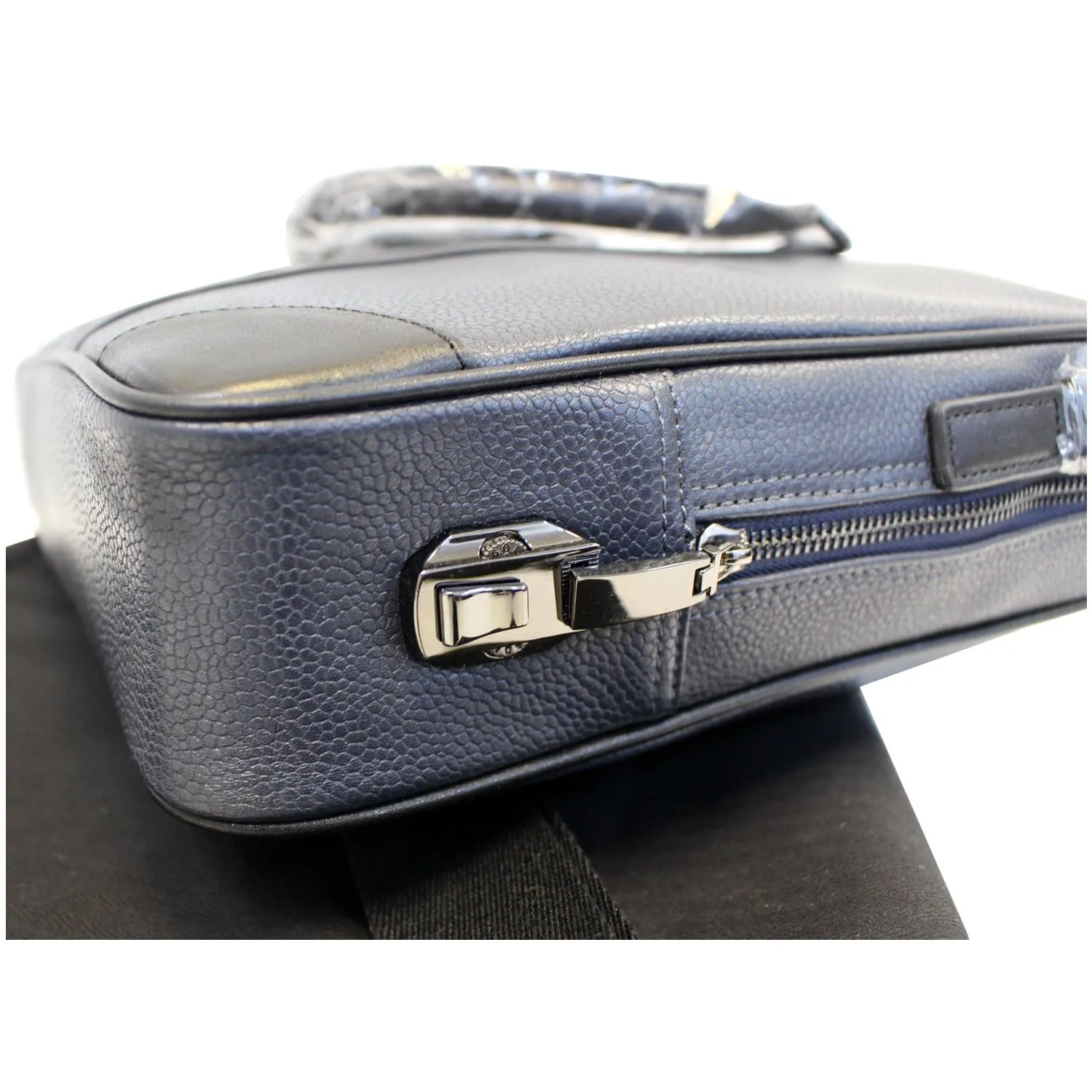 Bolvaint Cabot Black Leather Briefcase Bag