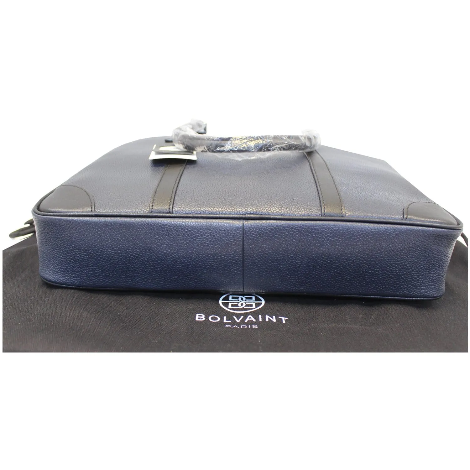 Bolvaint Cabot Black Leather Briefcase Bag