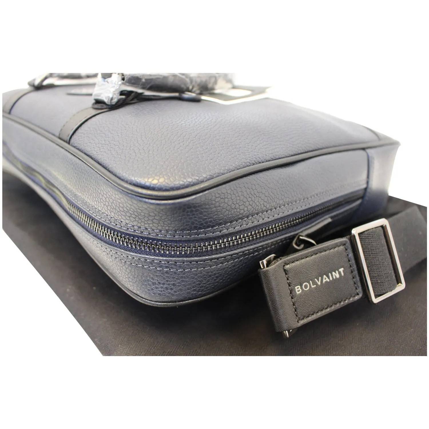 Bolvaint Cabot Black Leather Briefcase Bag