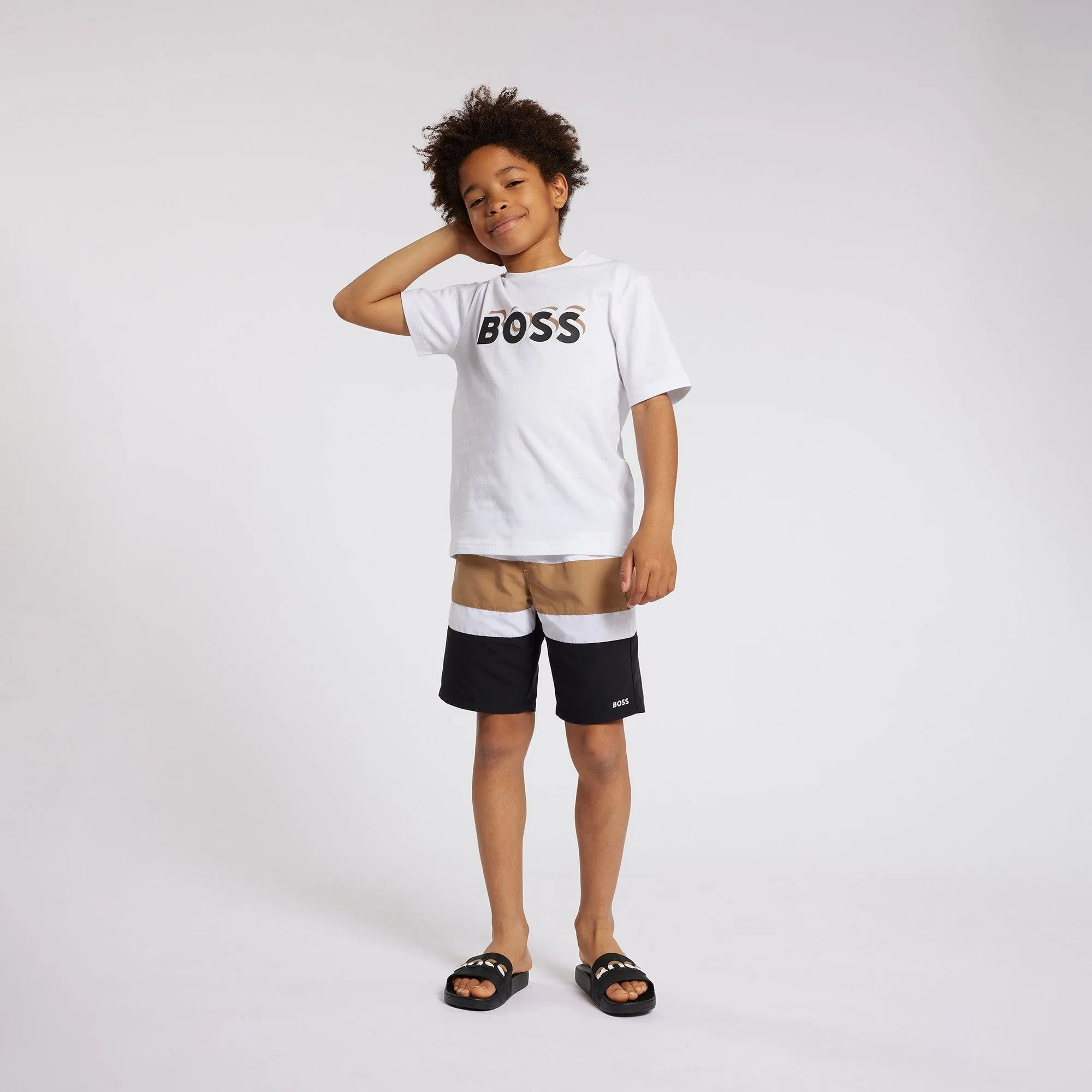 BOSS Logo SS Tee Shirt - White