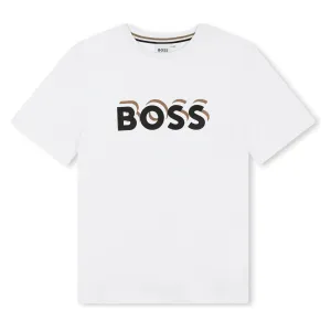 BOSS Logo SS Tee Shirt - White