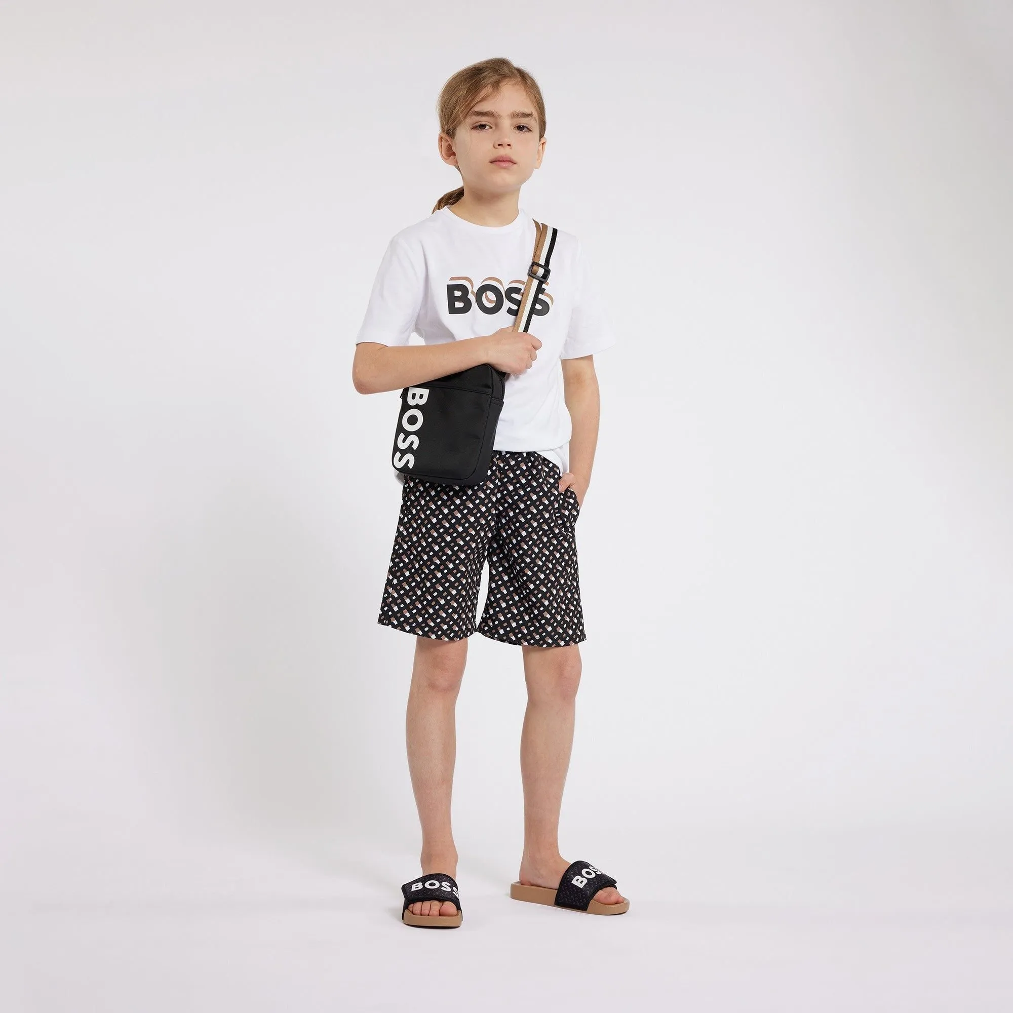 BOSS Logo SS Tee Shirt - White