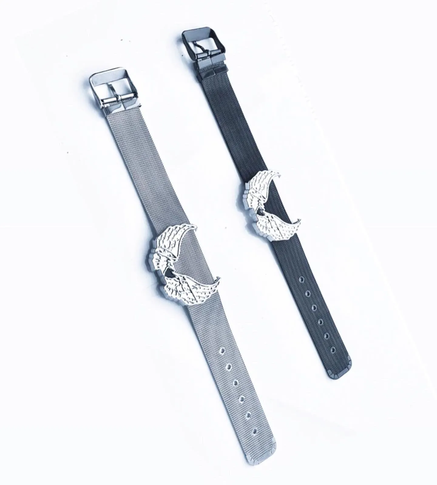 Bracelet Stainless Steel Collection Color Black - Power Wings By Jullye Giliberti