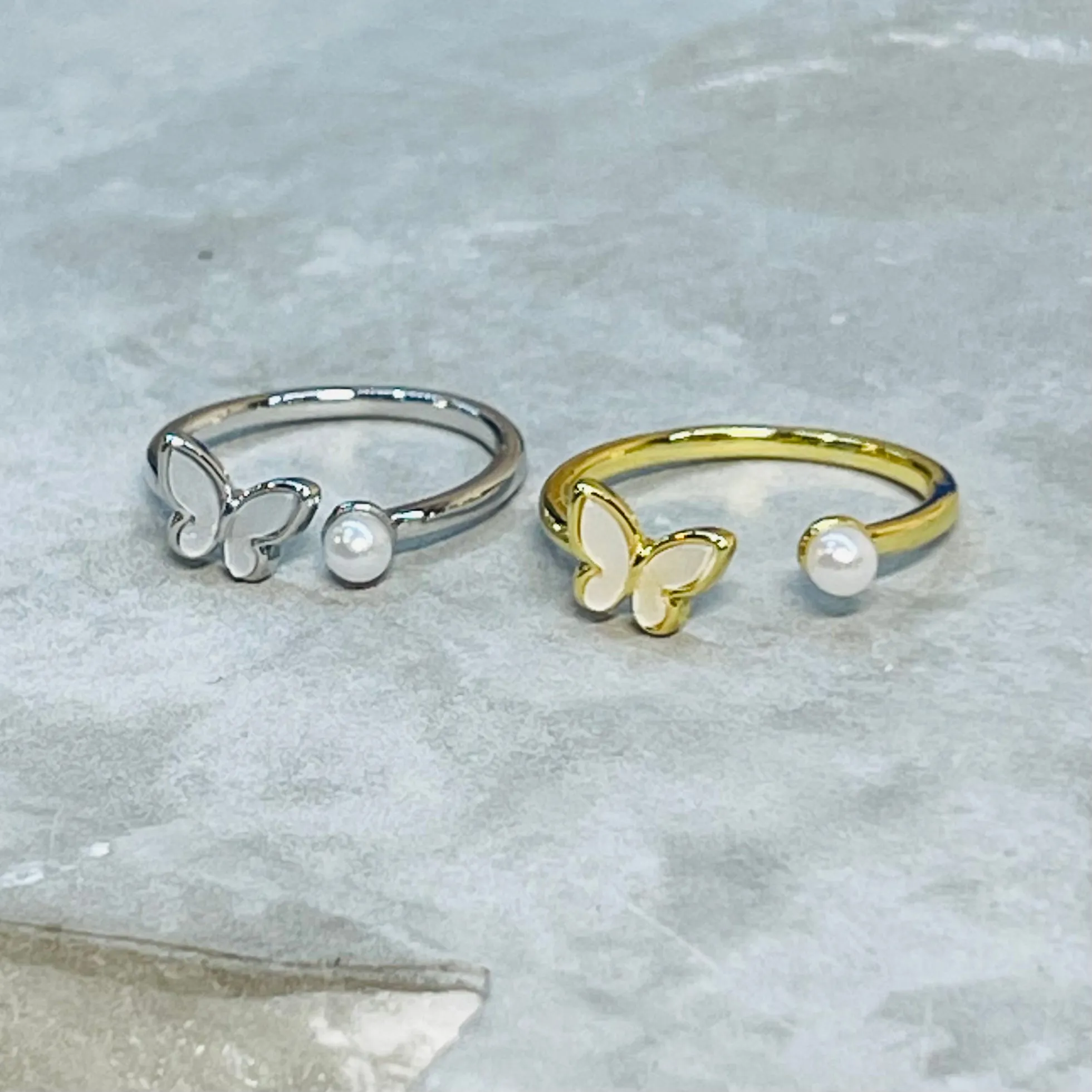 Butterfly Adjustable Ring, Minimal and Elegant Design